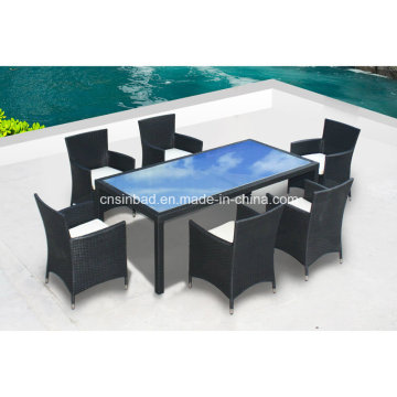 Outdoor mesa e cadeiras para a família com certificado SGS (8212-2)